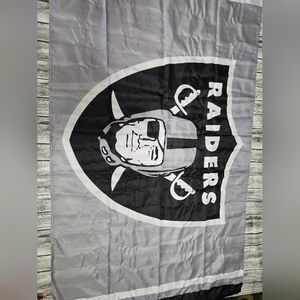 HUGE 34"X59" NFL Las Vegas Raiders Flag Good Condition